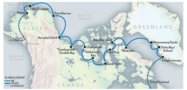 krstarenje severnim morem do beringovog zaliva